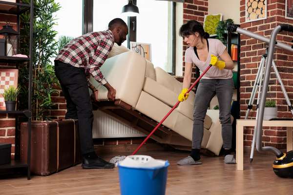 Move-in cleaning focuses on preparation; move-out on restoration.