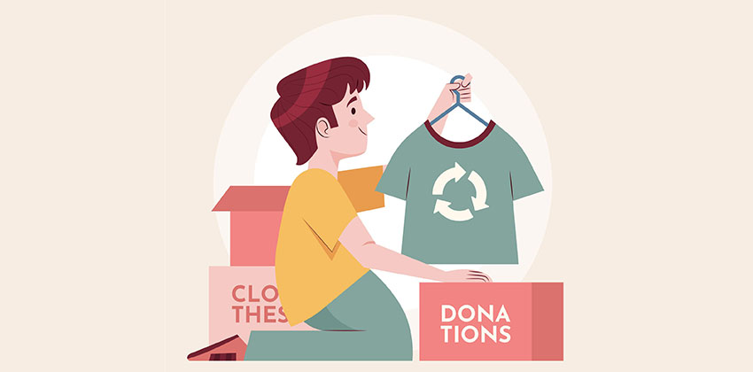 Out with the old, in with the fresh! Declutter by donating unwanted items to a good cause