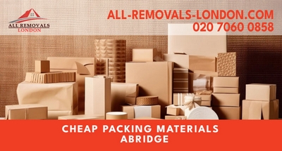 All Removals London - Cheap Packing Materials in Abridge