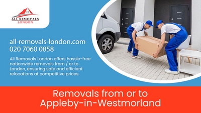 All Removals London - Professional Nationwide Removals between London and Appleby-in-Westmorland