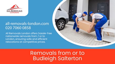 All Removals London - Professional Nationwide Removals between London and Budleigh Salterton