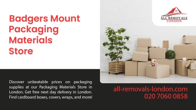 All Removals London - Packaging Materials Store in Badgers Mount