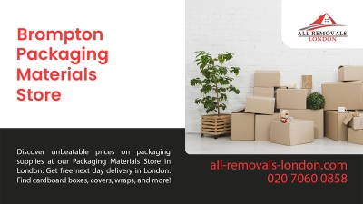 All Removals London - Packaging Materials Store in Brompton