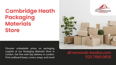 All Removals London - Packaging Materials Store in Cambridge Heath