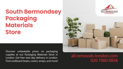 All Removals London - Packaging Materials Store in South Bermondsey