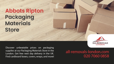 All Removals London - Packaging Materials Store in Abbots Ripton