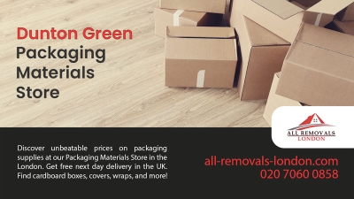 All Removals London - Packaging Materials Store in Dunton Green