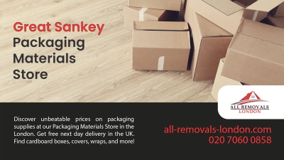 All Removals London - Packaging Materials Store in Great Sankey
