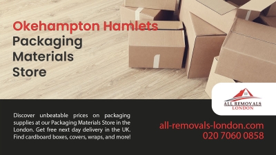 All Removals London - Packaging Materials Store in Okehampton Hamlets