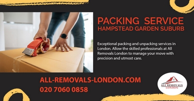 All Removals London - Packing and Unpacking Service in Hampstead Garden Suburb