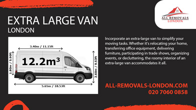 Extra Large Removals Van with a Driver in London