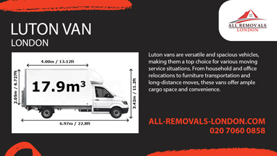 Luton Removals Van with a Driver in London
