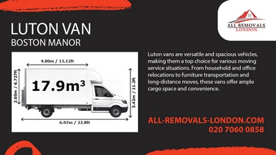 Luton Van and Man Service in Boston Manor