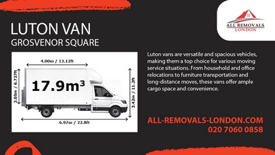 Luton Van and Man Service in Grosvenor Square