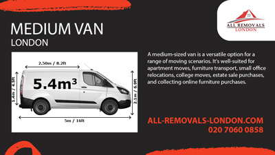 Medium Removals Van with a Driver in London