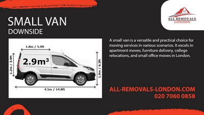 Small Removals Van with a Driver in Downside