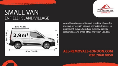 Small Removals Van with a Driver in Enfield Island Village