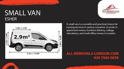 Small Removals Van with a Driver in Esher
