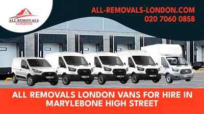 Removals Vans in Marylebone High Street