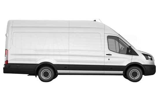 Hire Extra Large Van and Man in Abridge - Side View